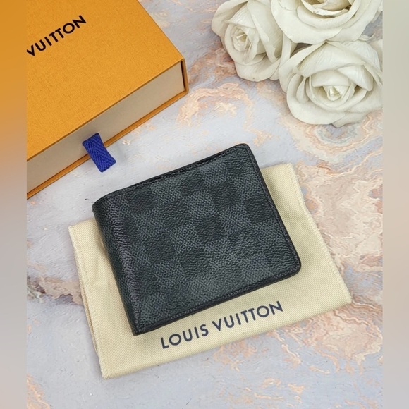 LOUIS VUITTON DAMIER GRAPHITE BIFOLD WALLET - Picture 1 of 15
